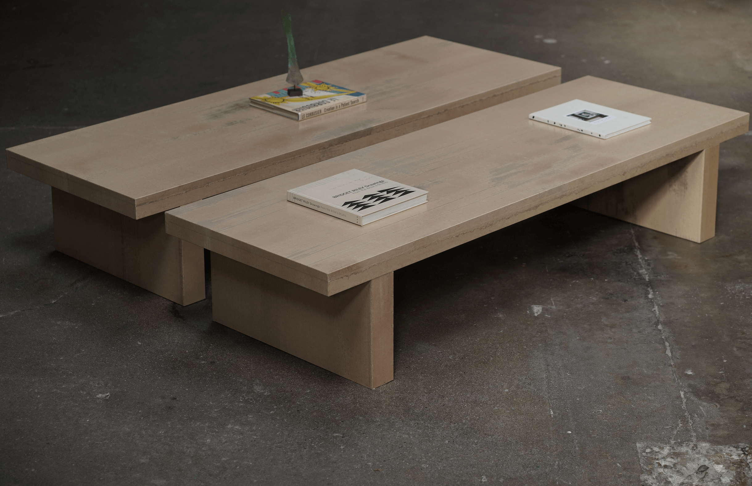 Rectangular Paper Coffee Table, Bone, by Studio Vushyan