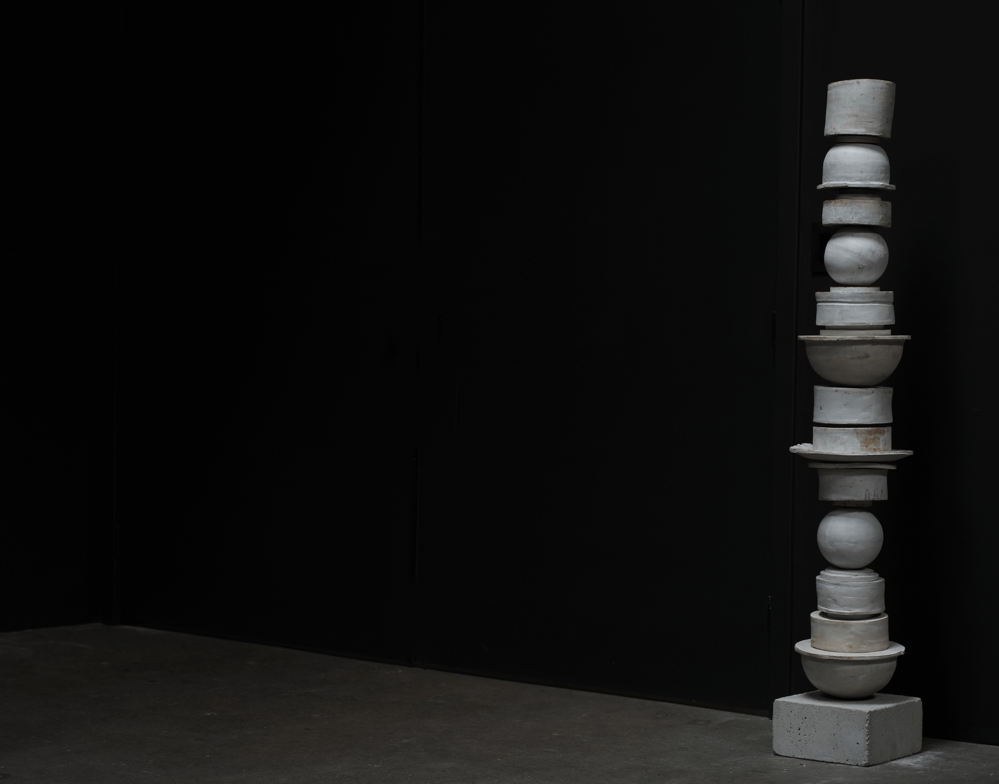 Sculptural Clay Tower
