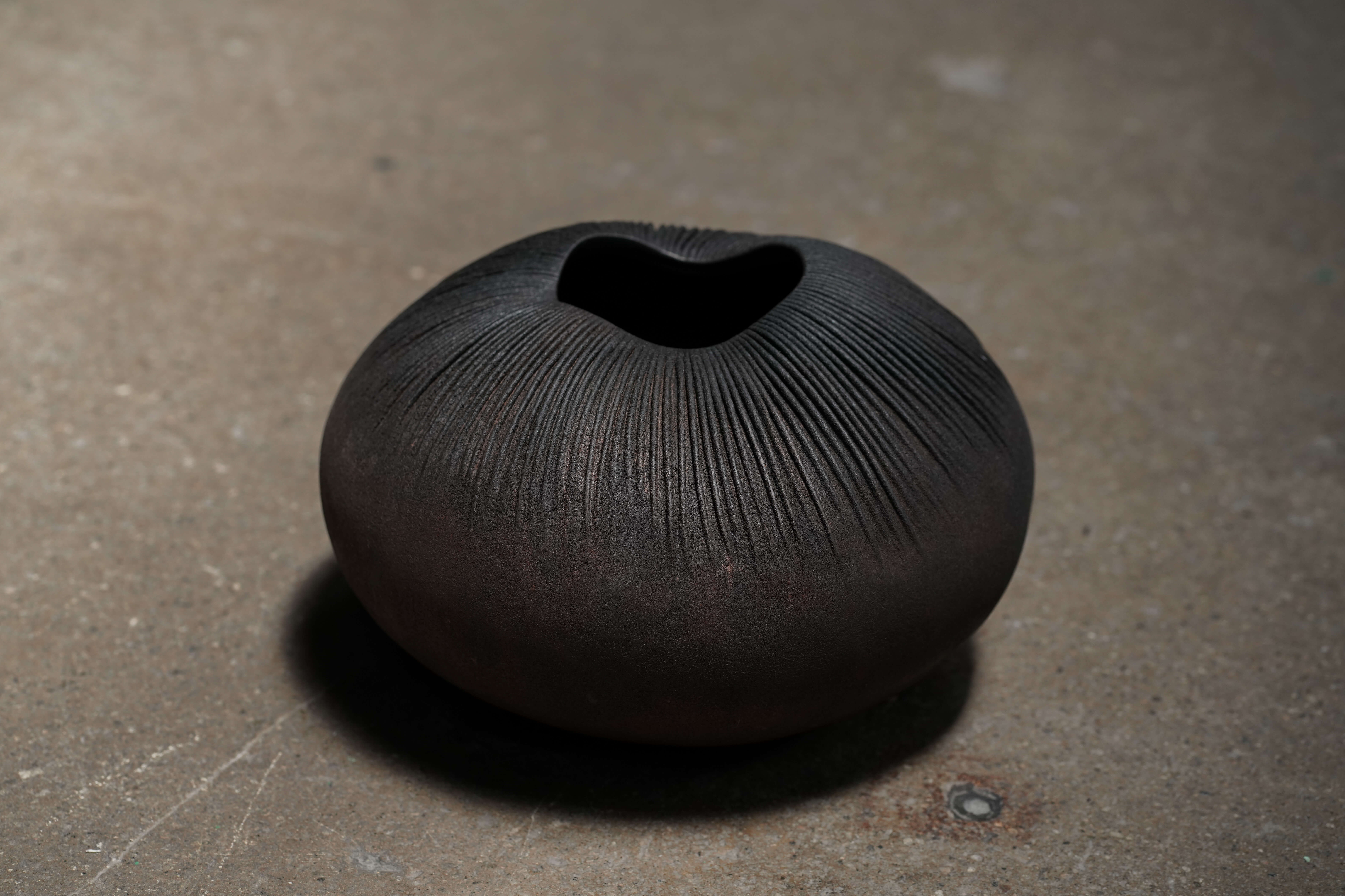 Shaped Leather Bowl, Japan