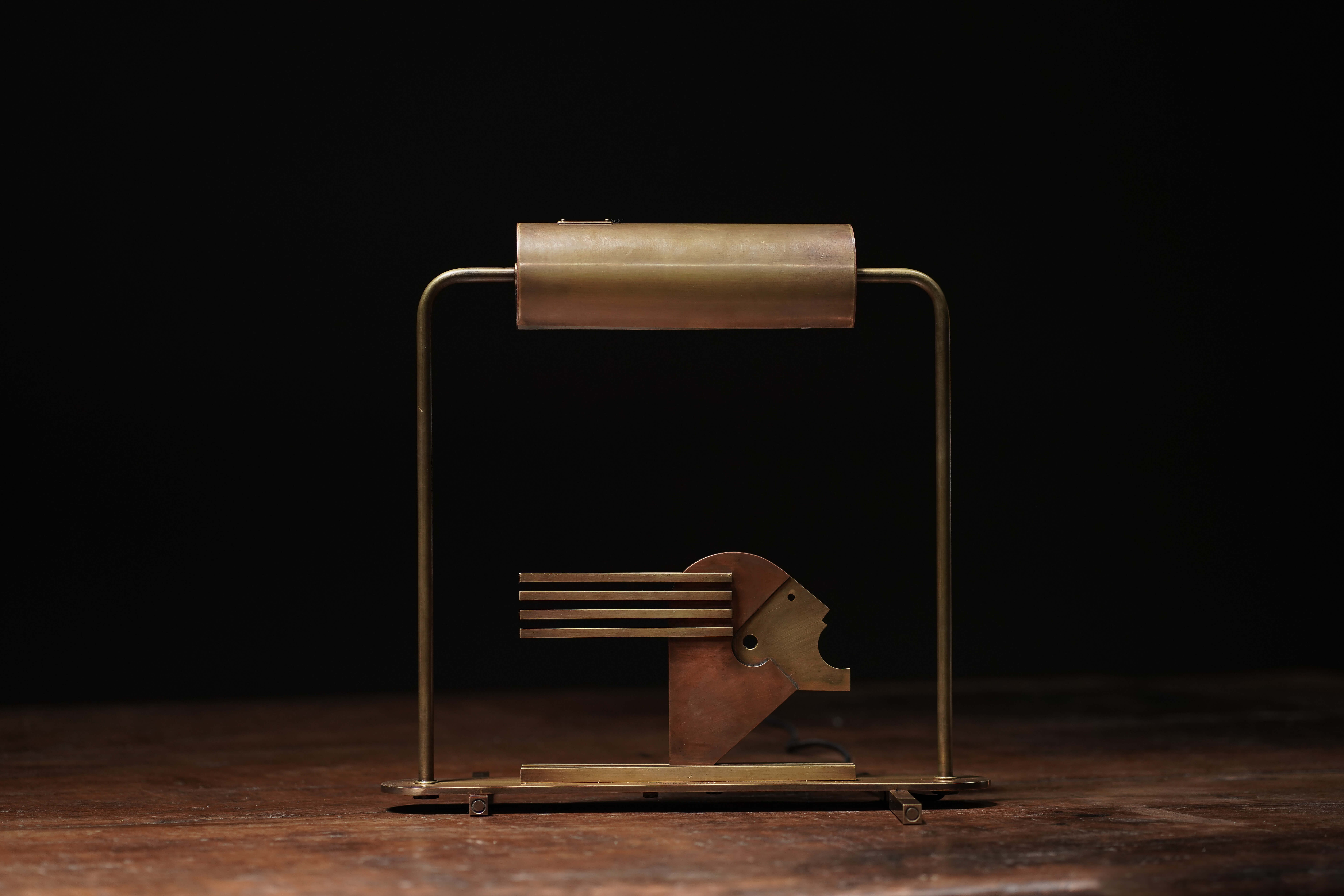 Marcel Breuer Lamp, Brass & Copper