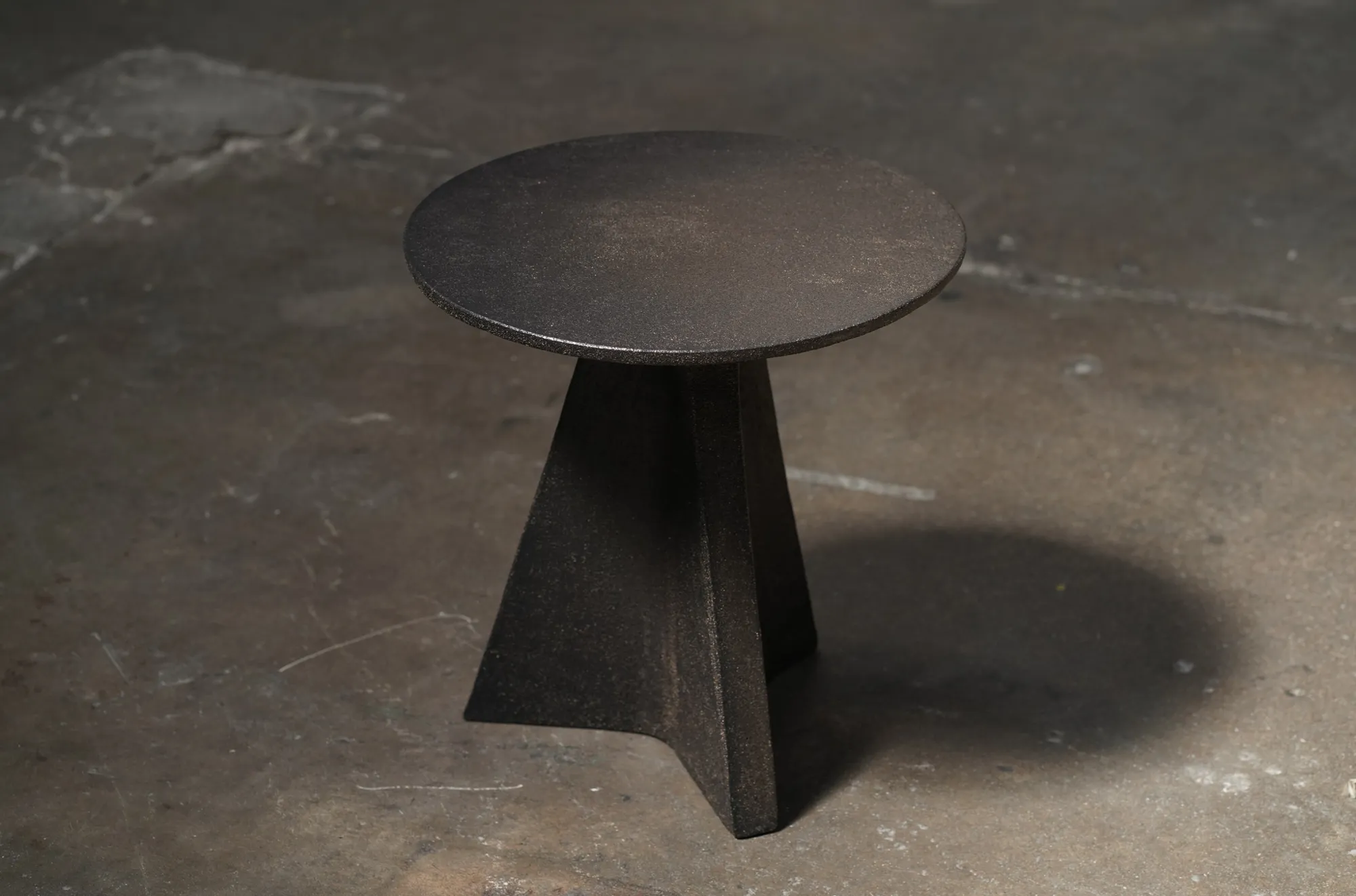 Kirin Ceramic Side Table, Raw 