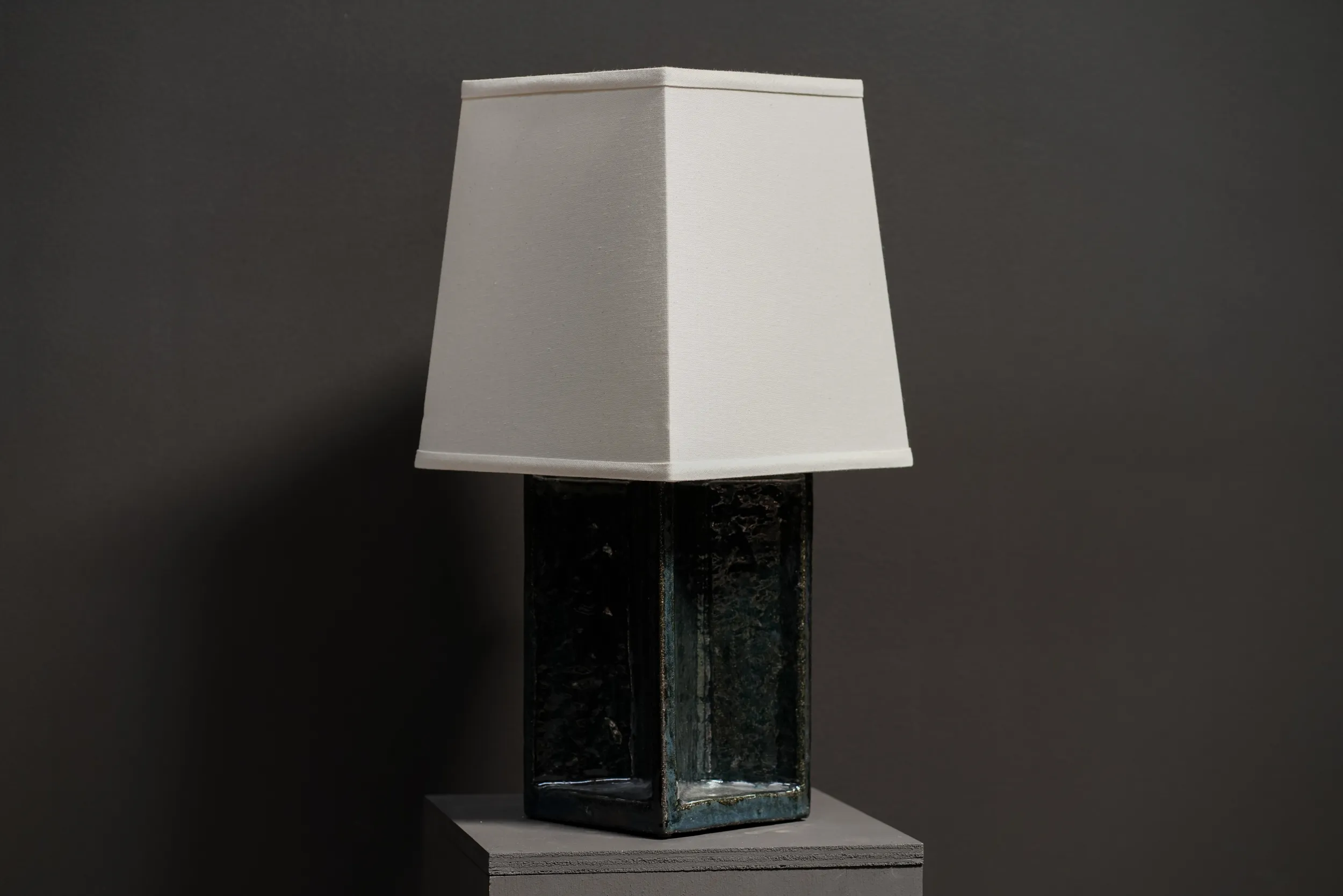 Sculptural Lamp, Forest Glaze