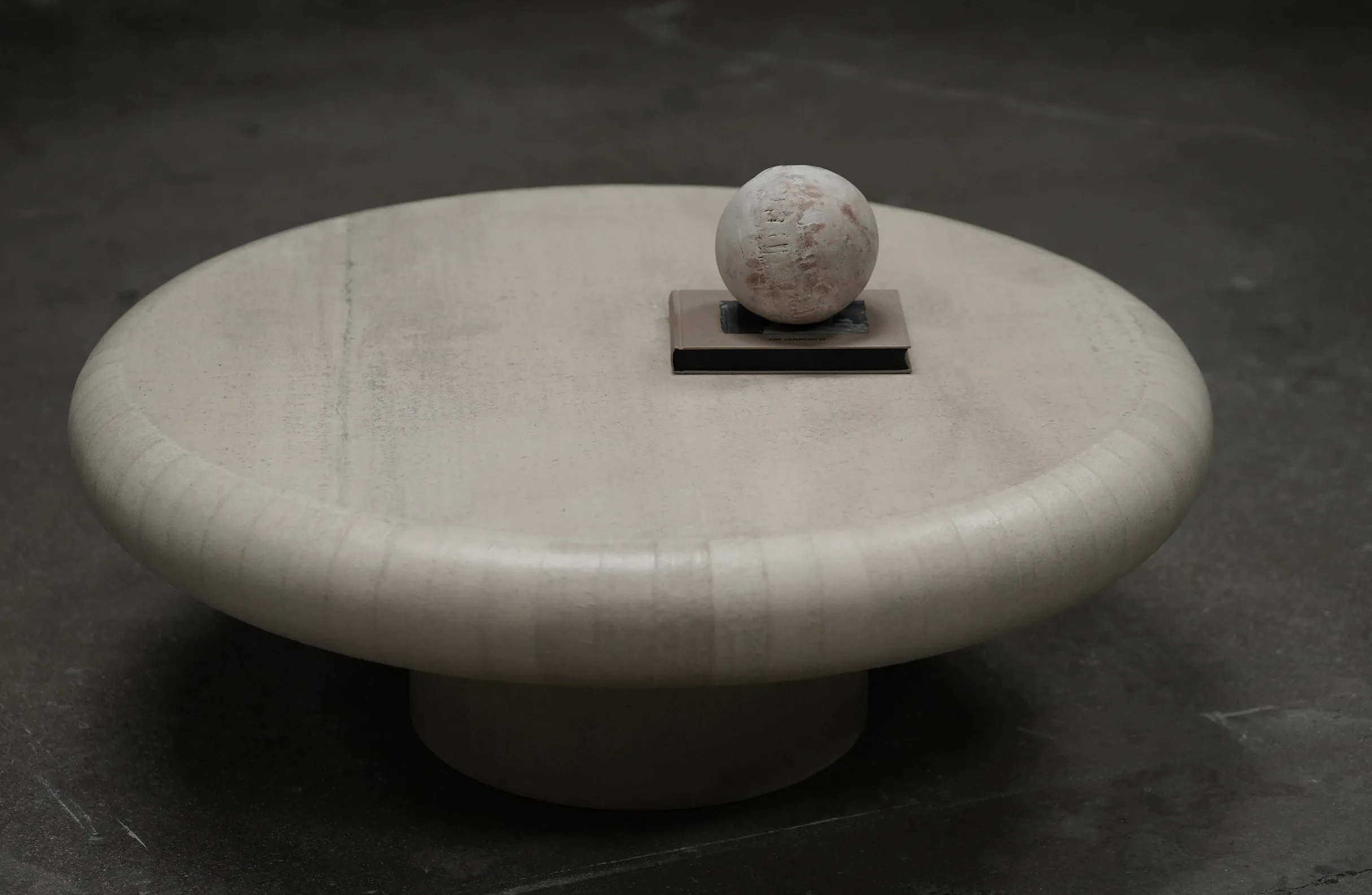 Round Paper Coffee Table, Ivory, by Studio Vushyan