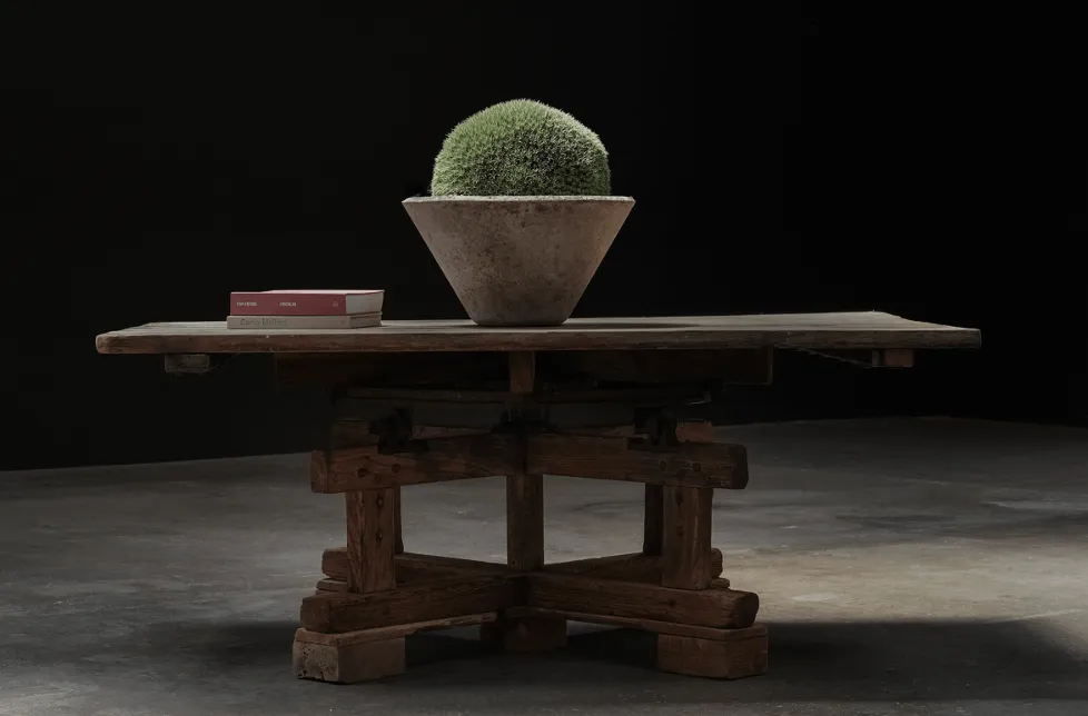 Sculptor's Oak Top Table, France 1880's