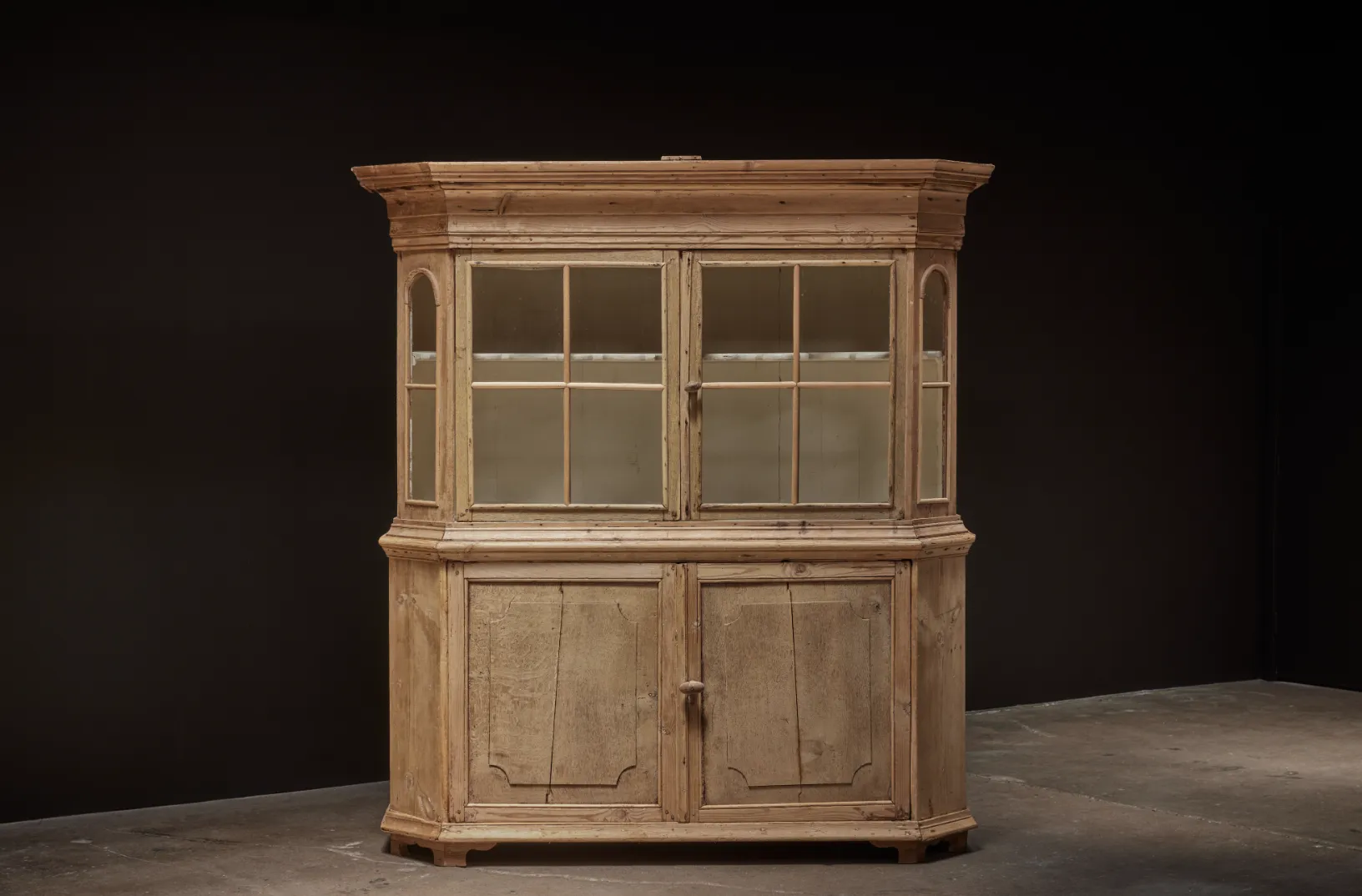 Dutch Wood & Glass Hutch