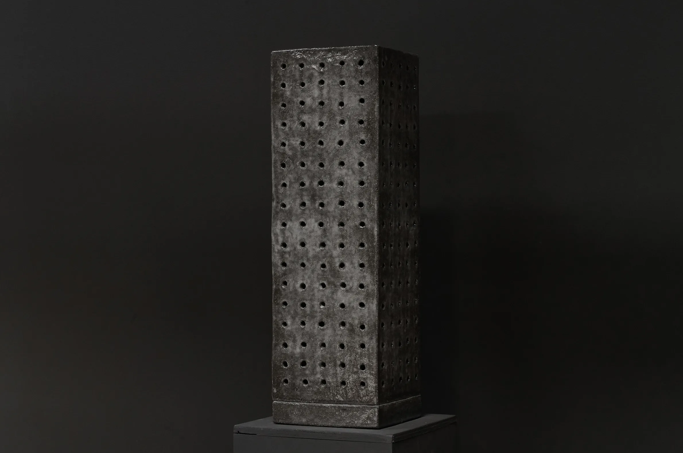 Perforated Ceramic Tower Lamp