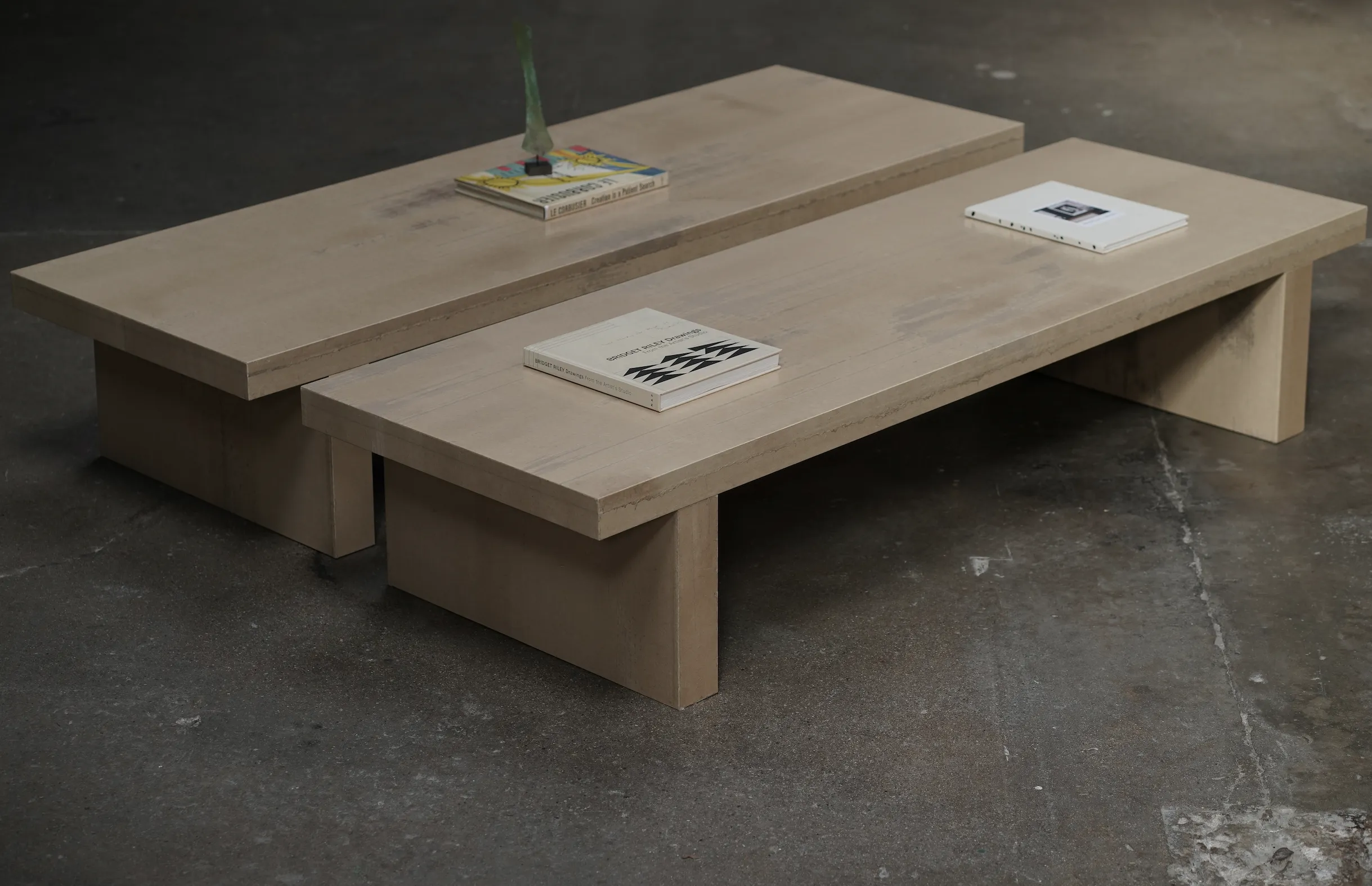 Rectangular Paper Coffee Table, Bone, by Studio Vushyan