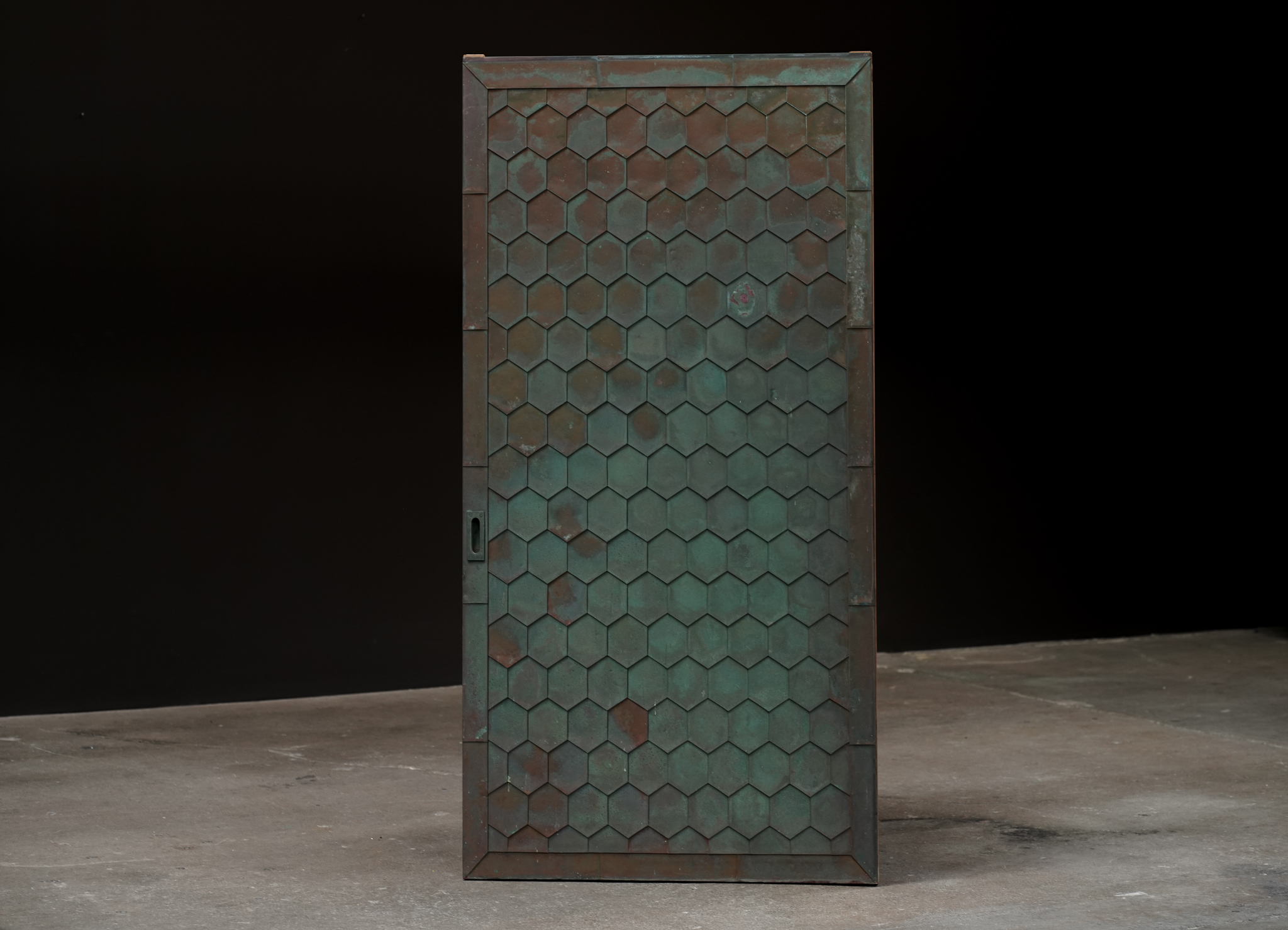 Honeycomb Brass & Metal Door
