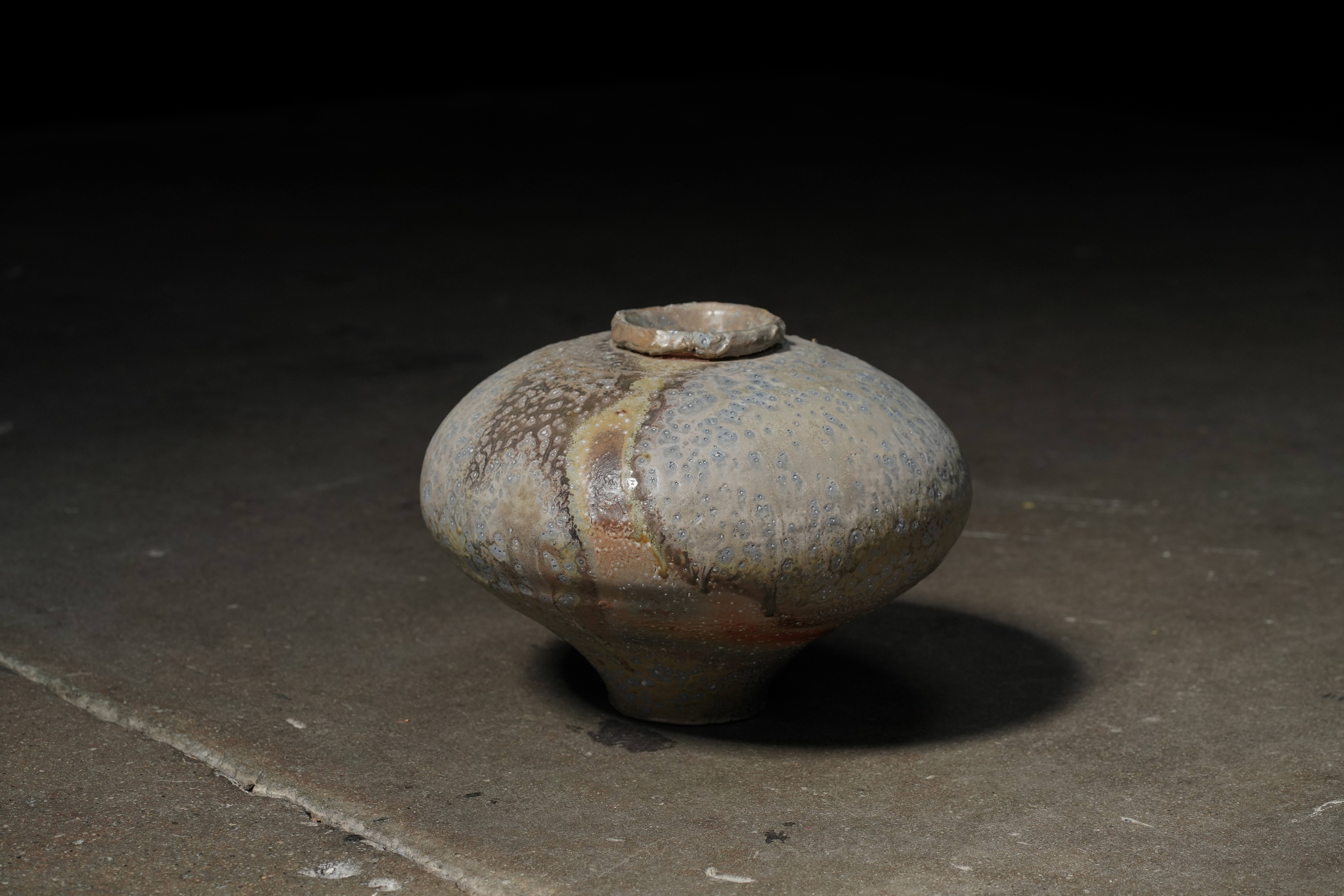 Fired Porcelain Vessel, River