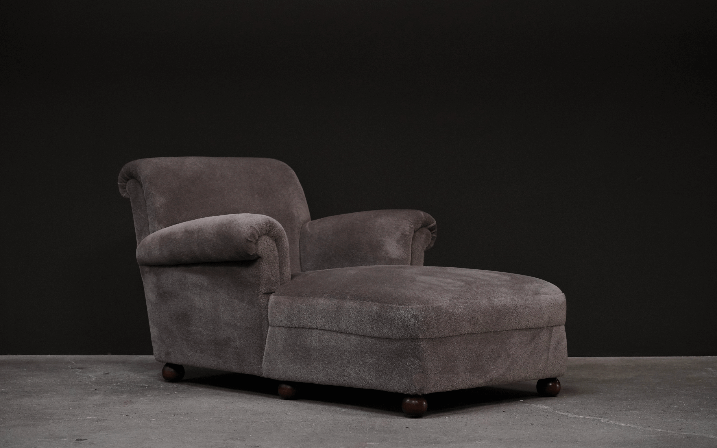 Swedish Chaise Lounge in Mohair, Early 1900’s 