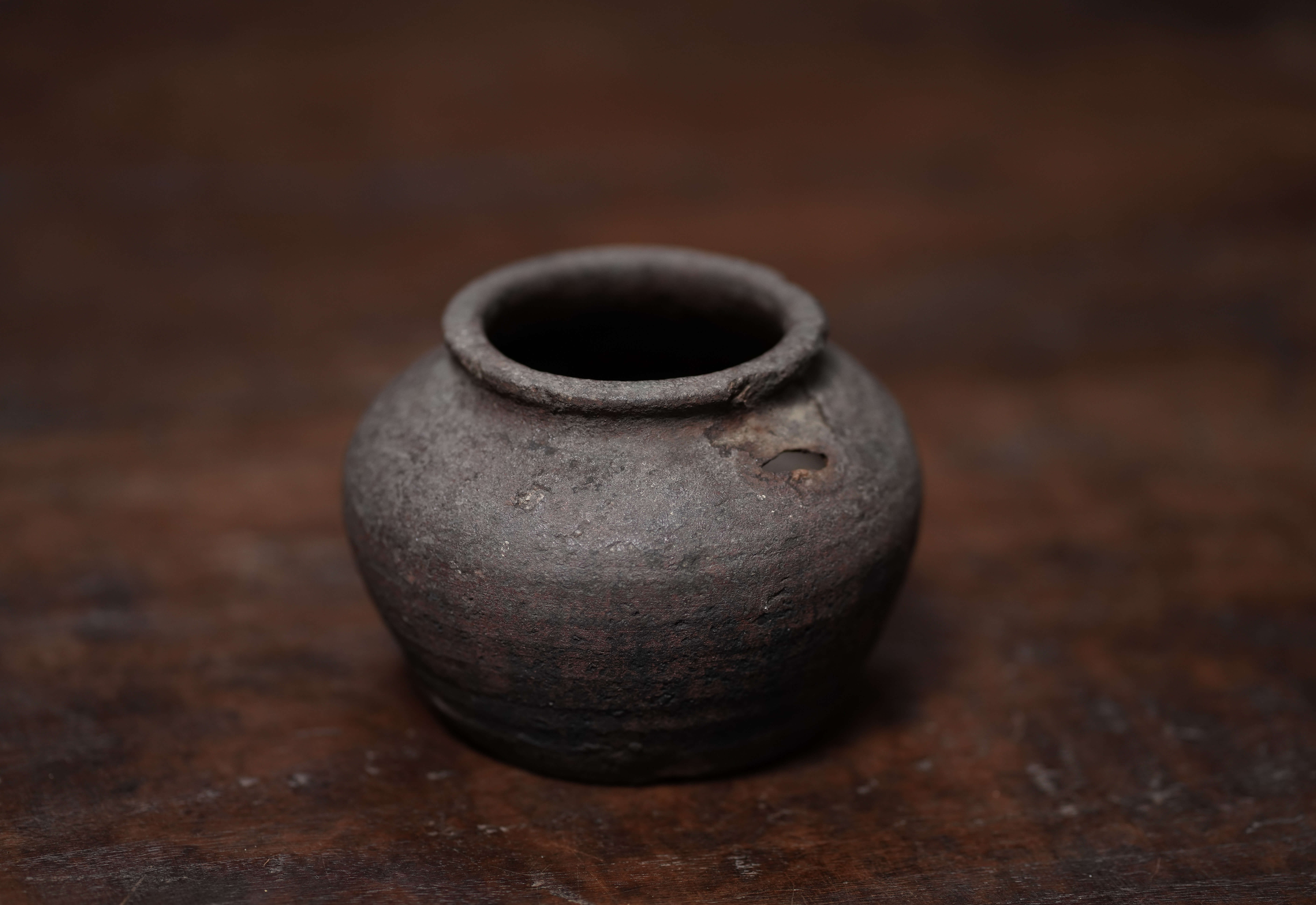 Small Black Iron Vessel