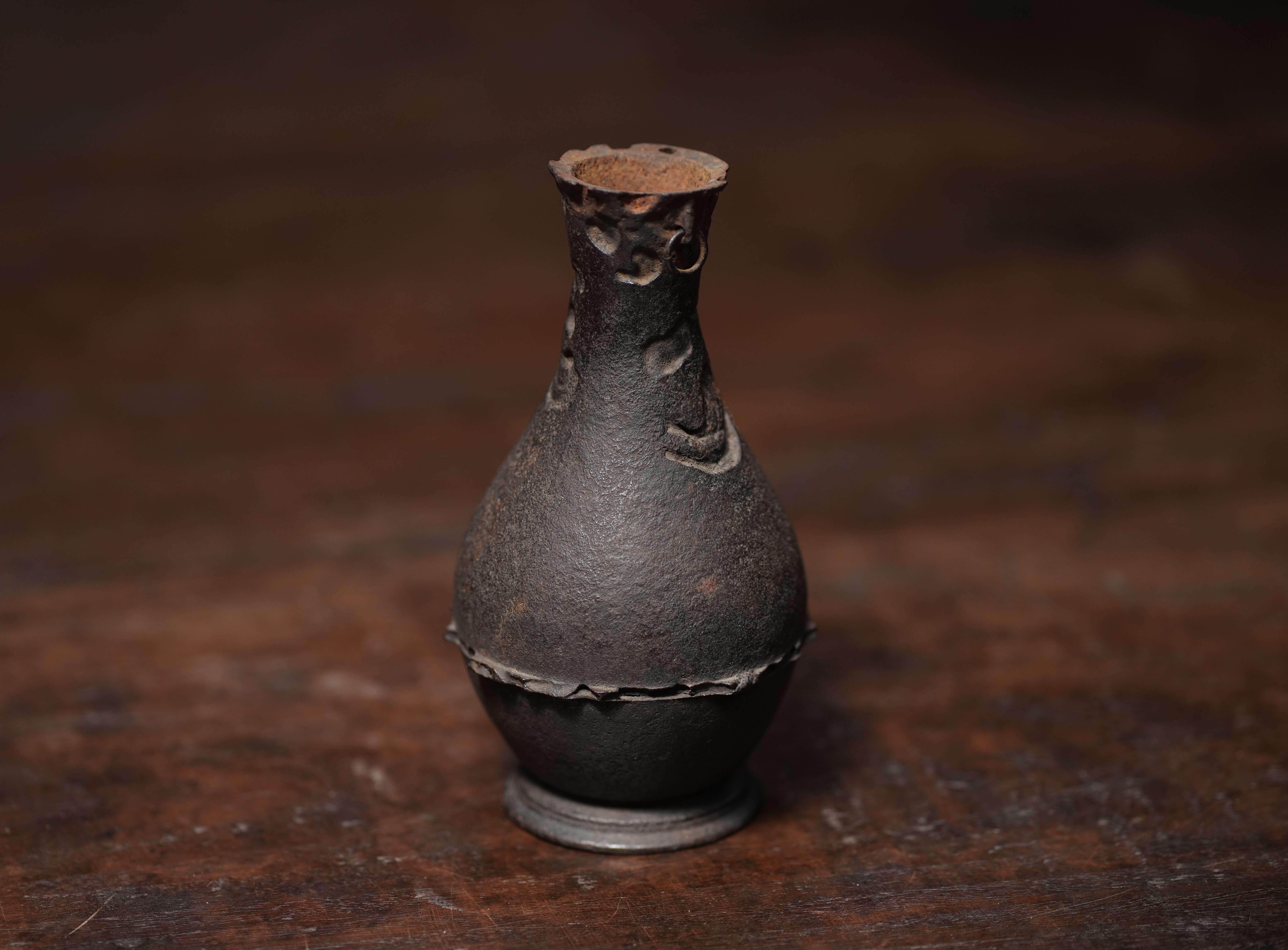 Decorated Iron Vase