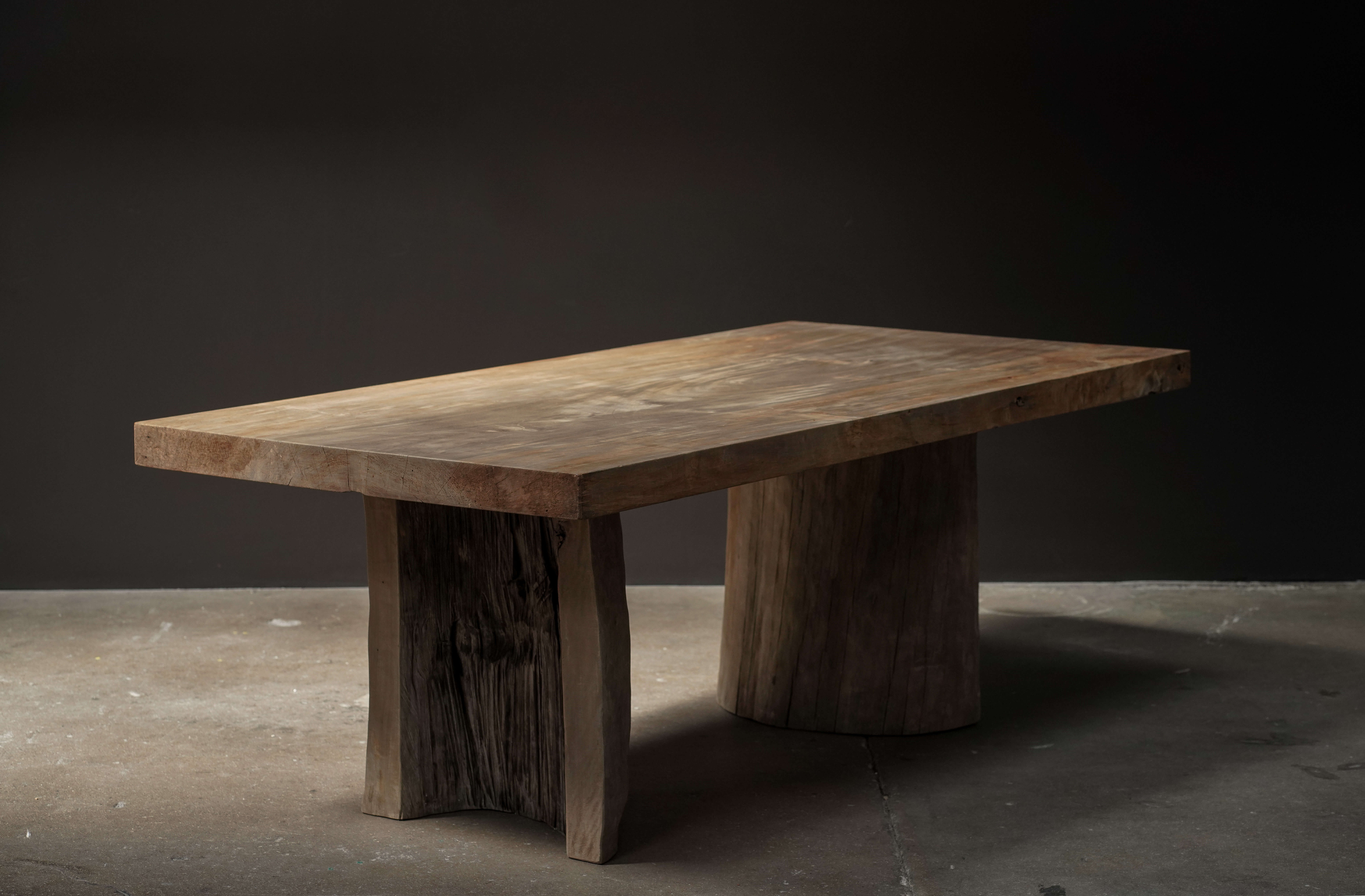 Japanese Dining Table, Zelkova Wood