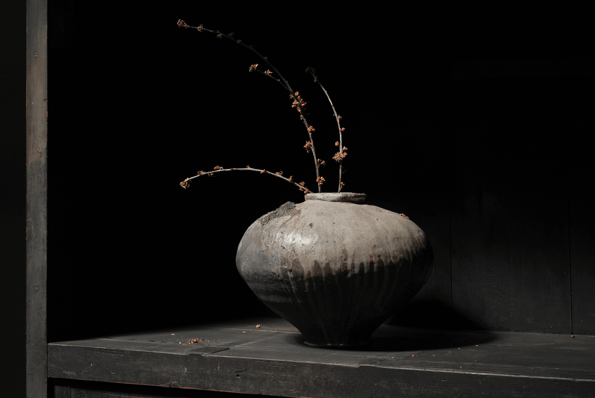 Fired Porcelain Vessel - Light Dusting