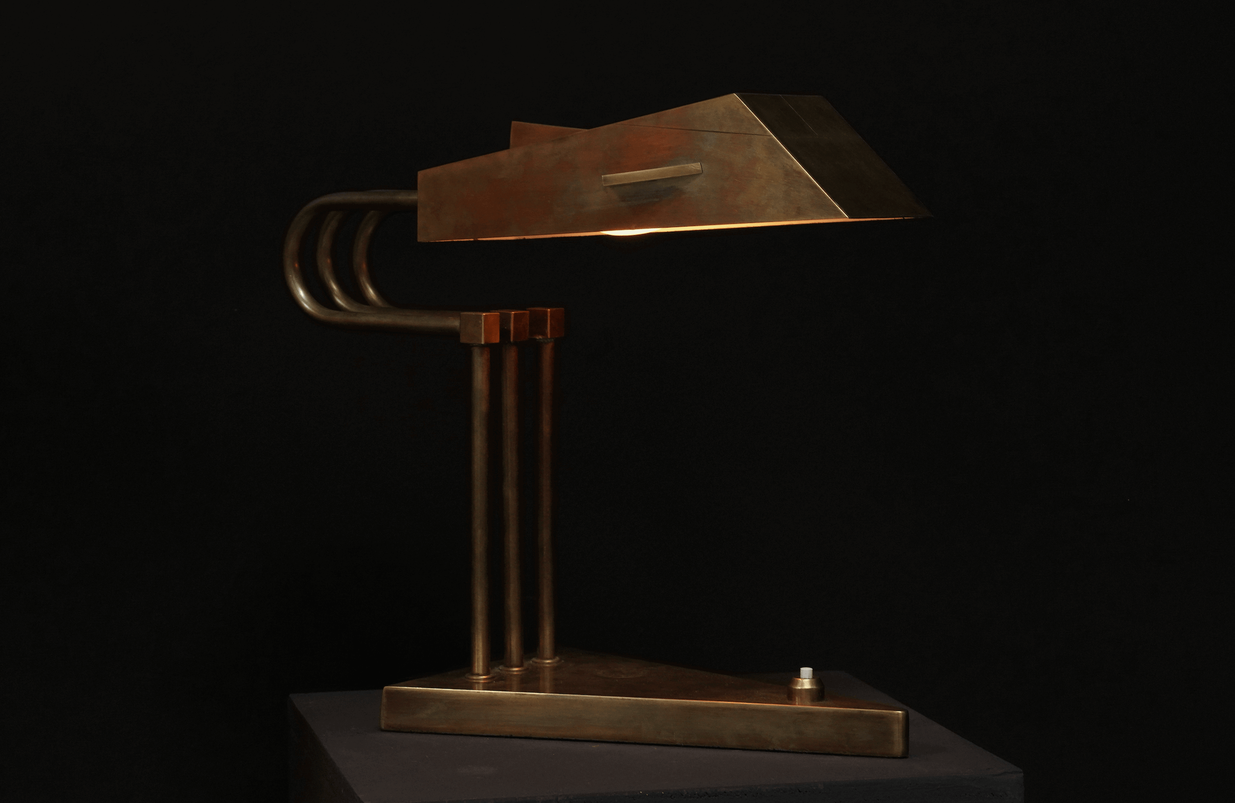 Marcel Breuer Lamp, Brass