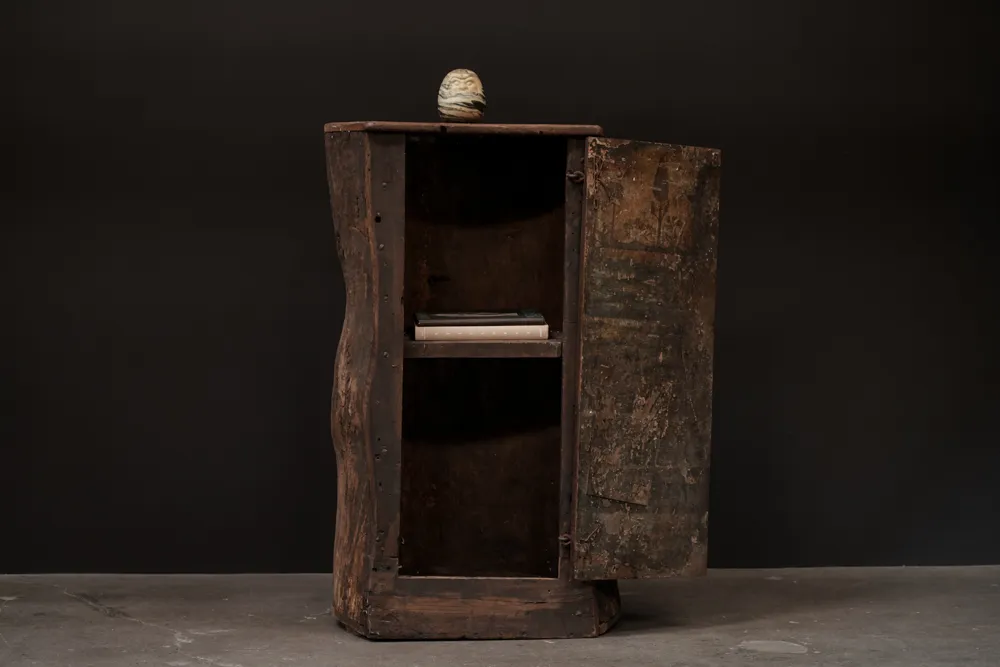 Primitive Tree Trunk Cabinet