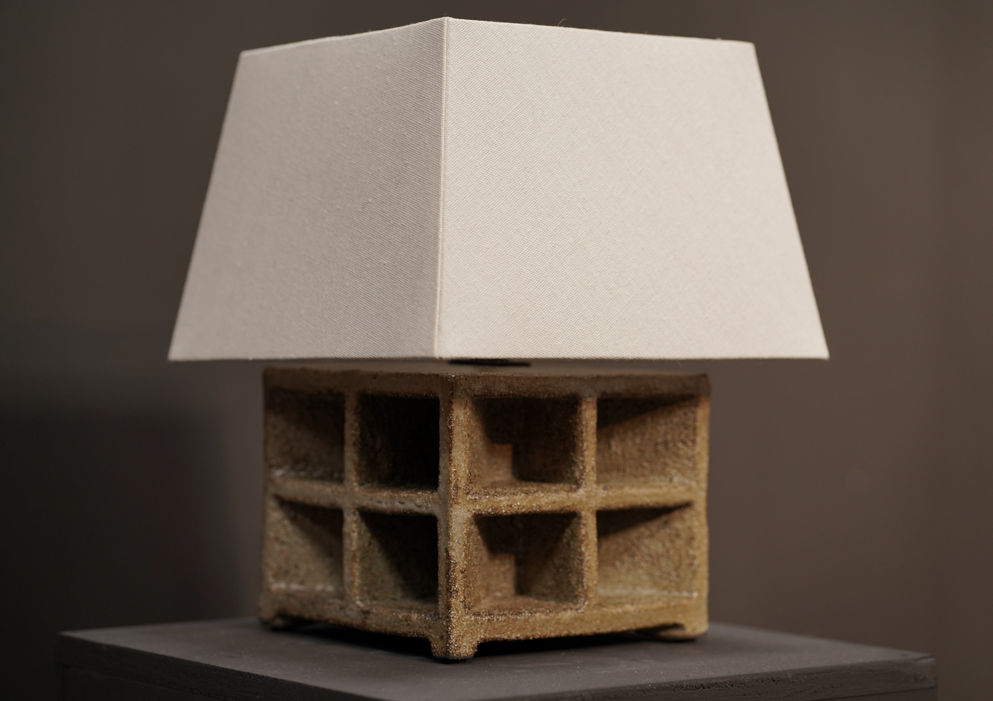 “Sculptural”  Lamp, Lichen 	