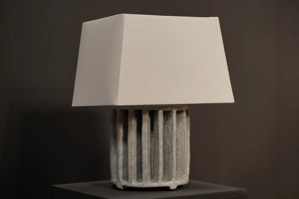 “Sculptural”  Lamp, Blanc 