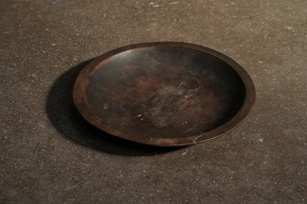 Faceted Wood Plate