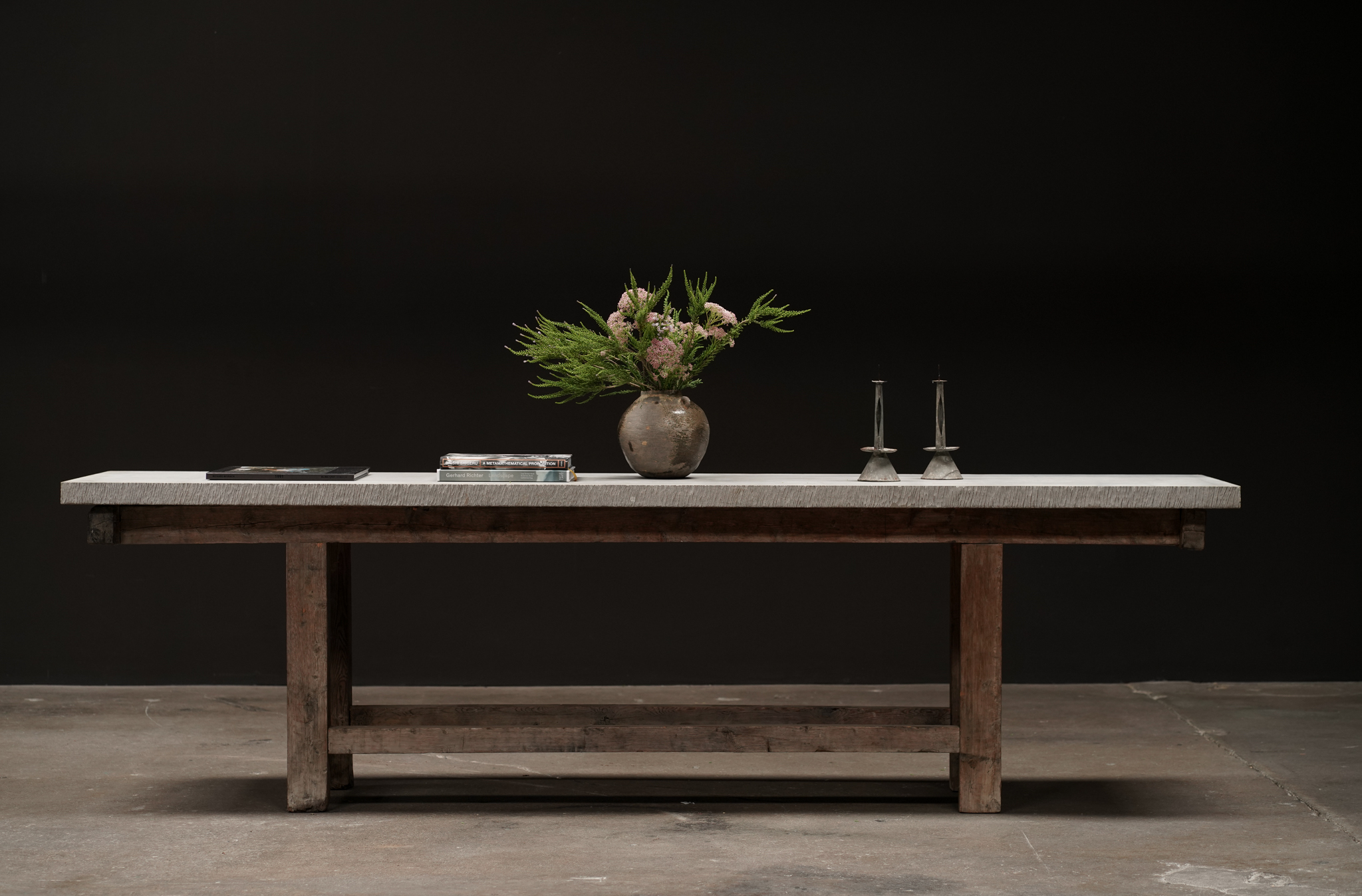 Long Console With Stone Top