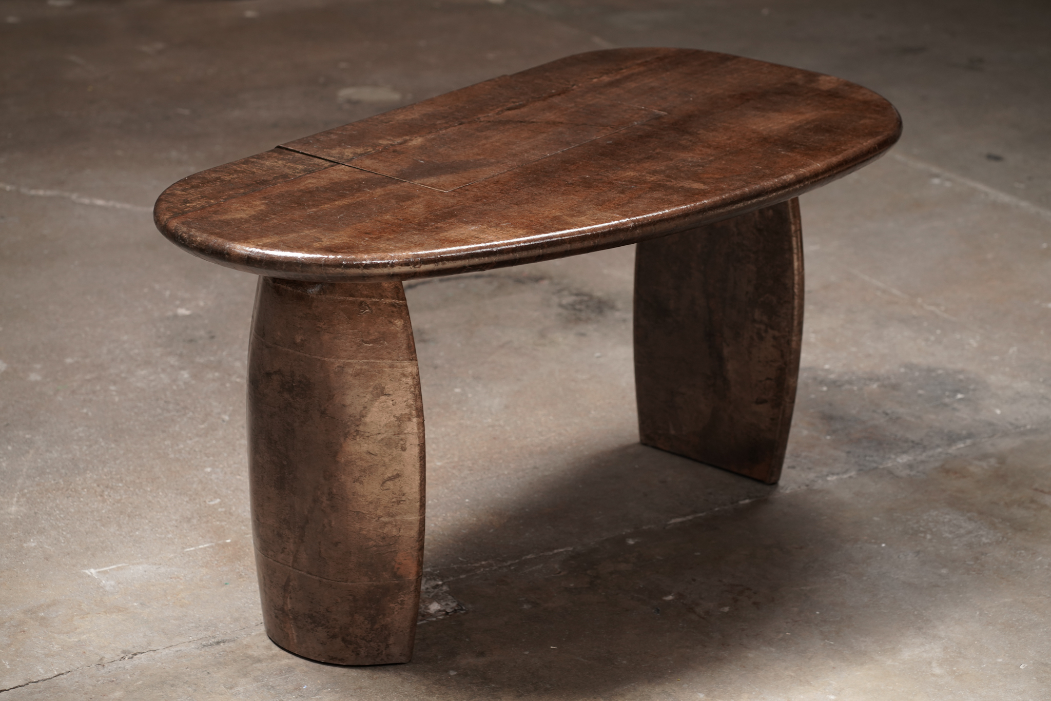 Himitsu Paper Desk, Brown, by Studio Vushyan