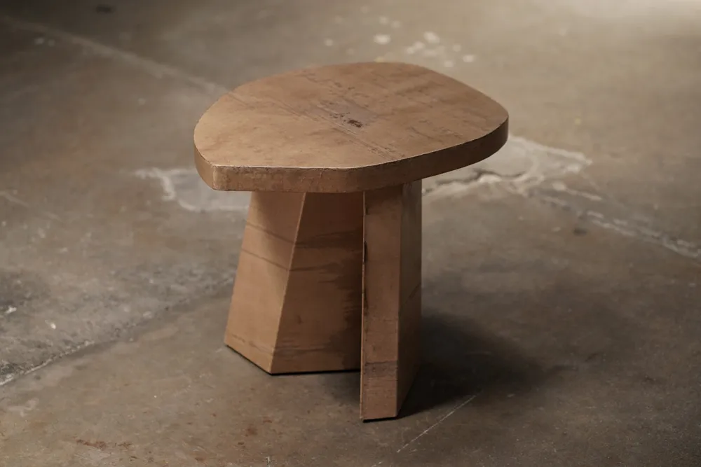 Ishi Paper Side Table Tan, by Studio Vushyan