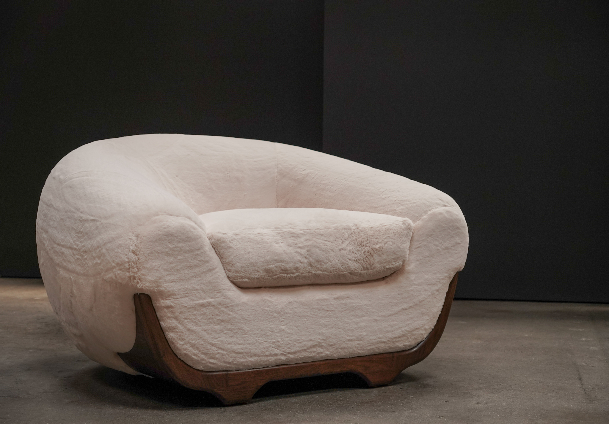 Stratus Chair, Faux Fur by Studio Vushyan
