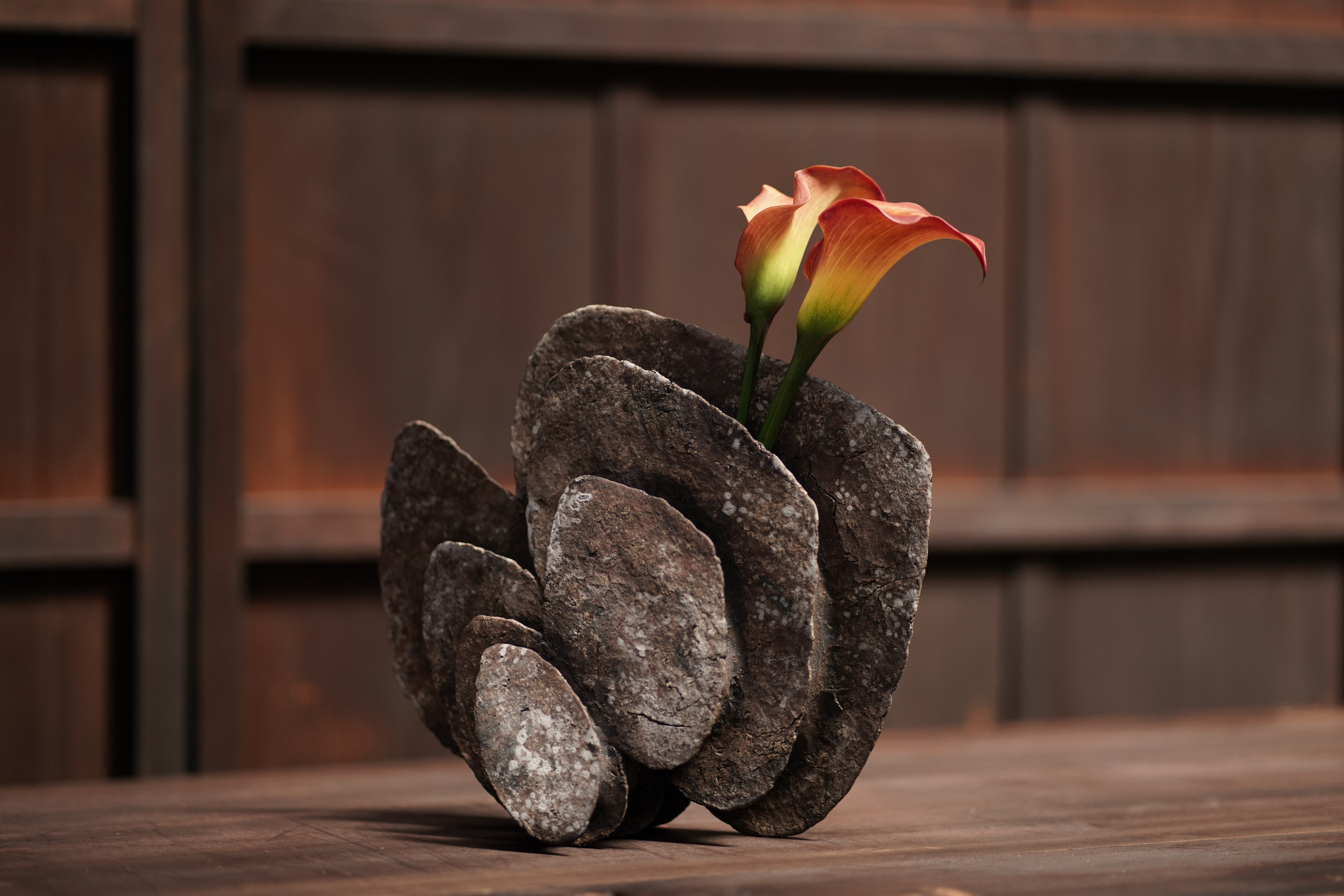 Japanese Ceramic River Vase