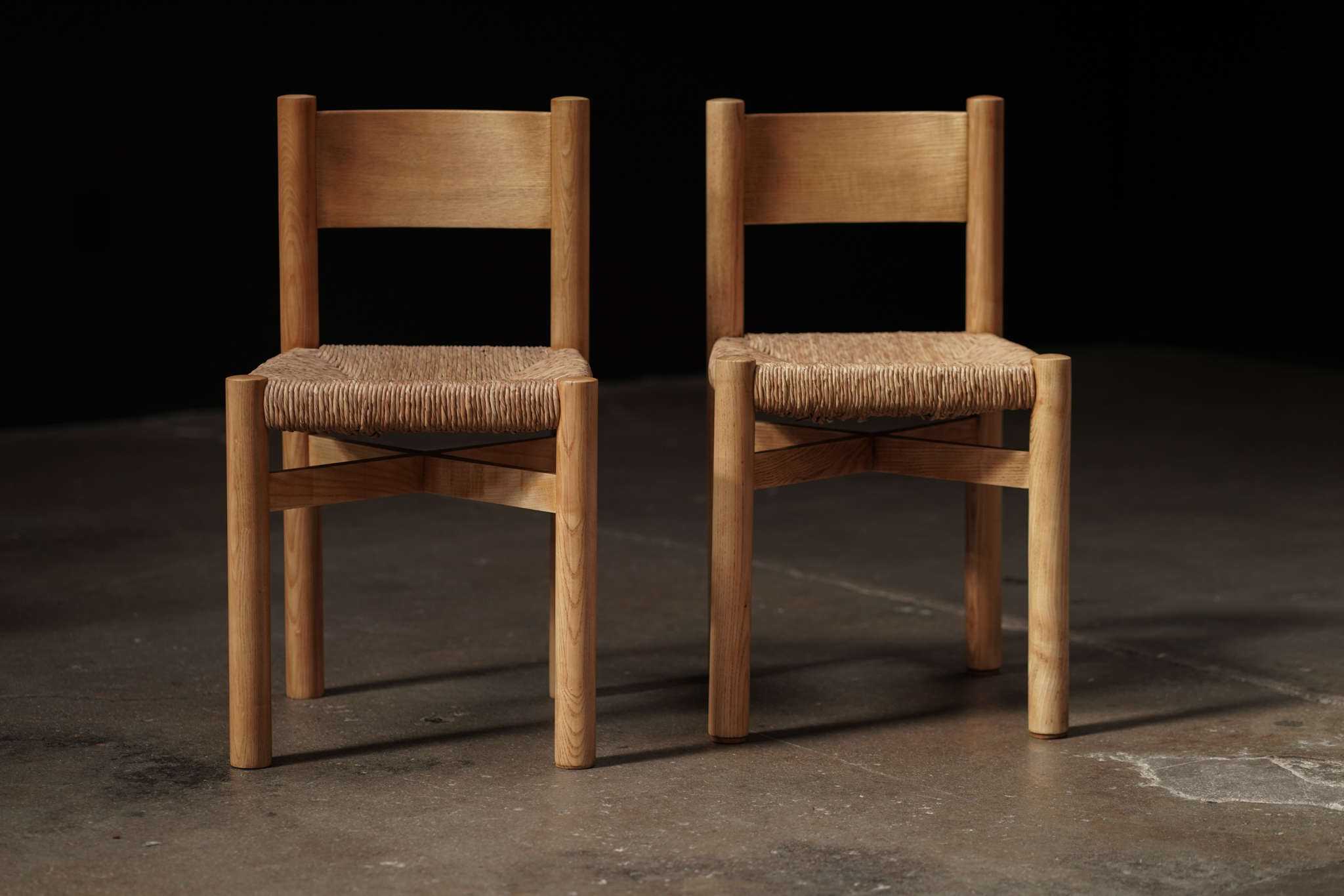 Charlotte Perriand Meribel Dining Chairs 