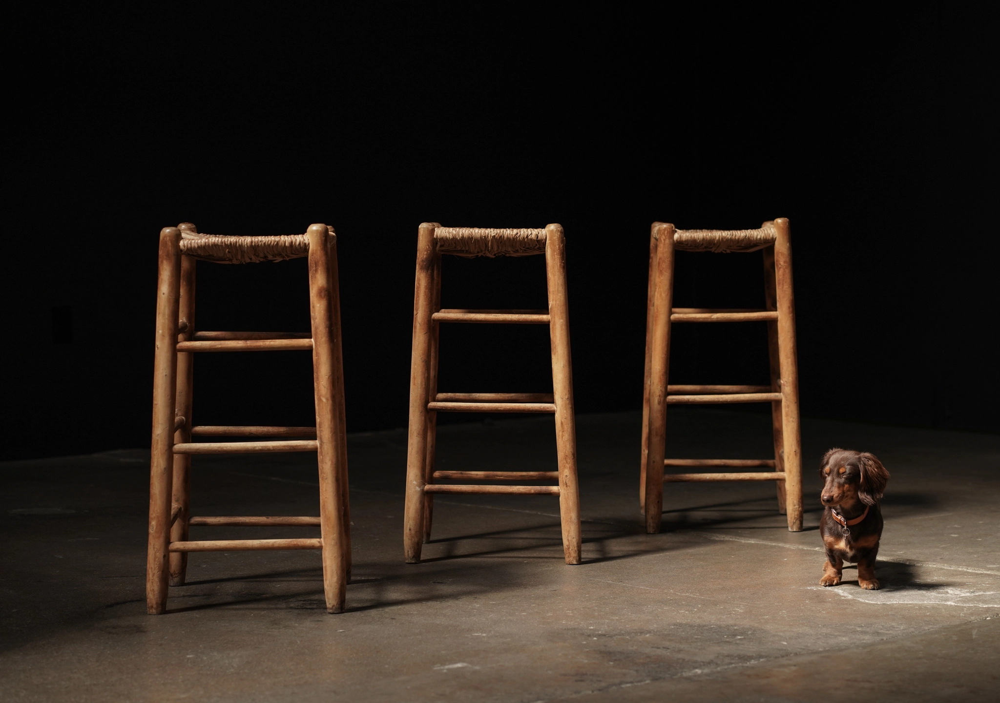 Woven Bar Stool, France 