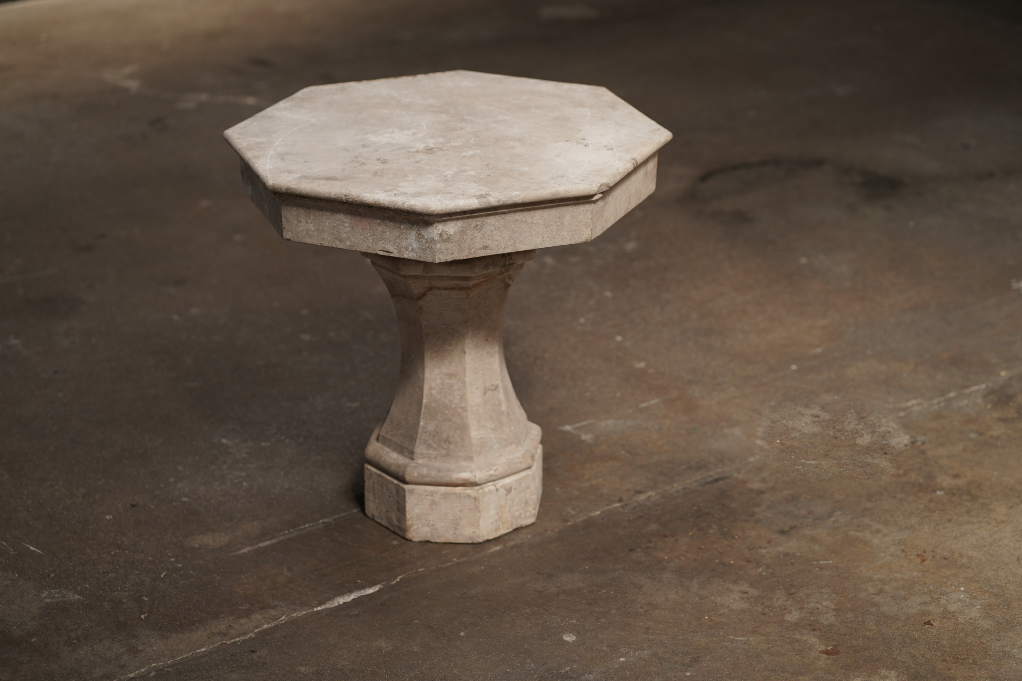Octagonal Stone Side Table