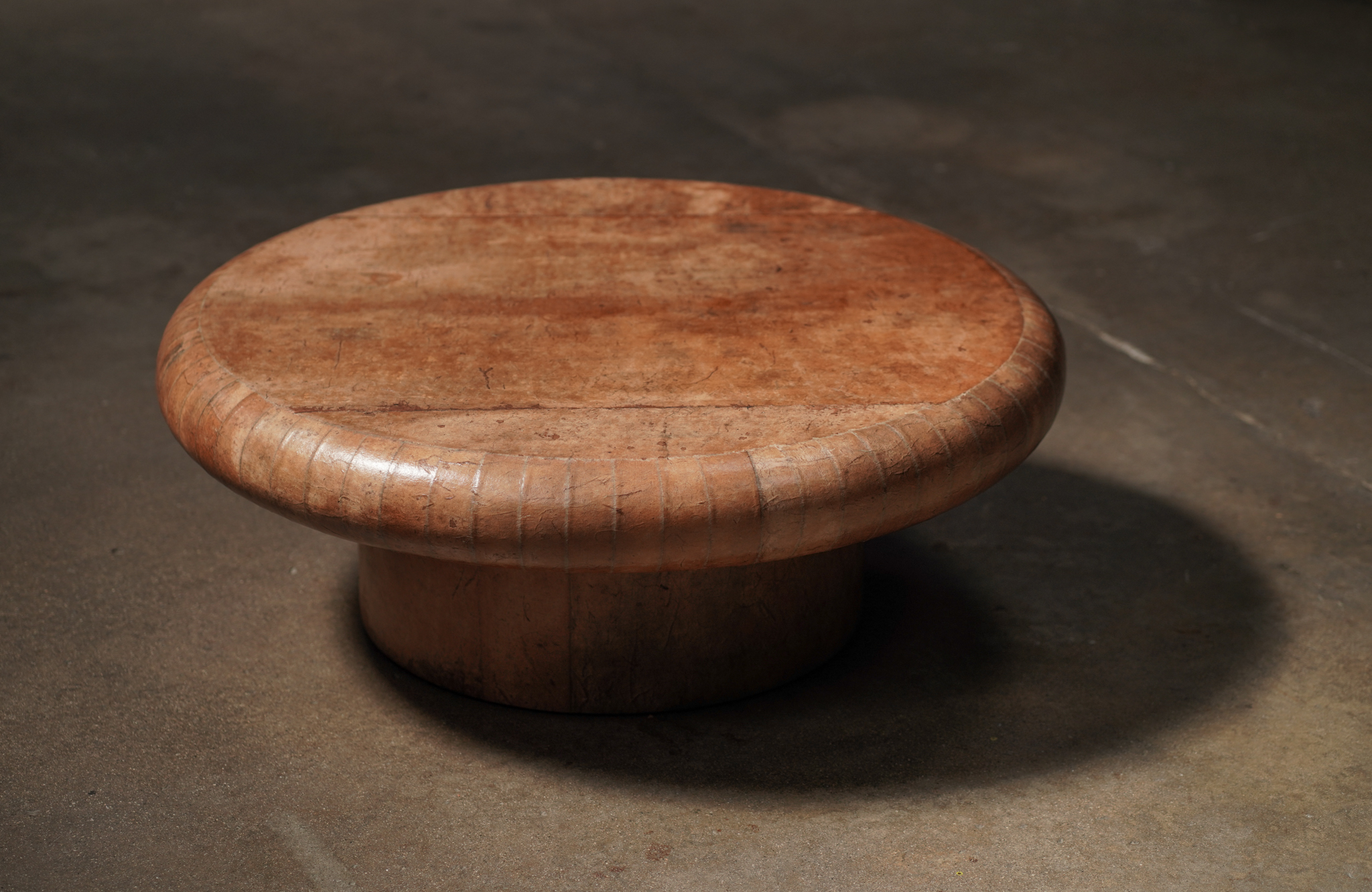 Round Paper Coffee Table, Mocha, by Studio Vushyan