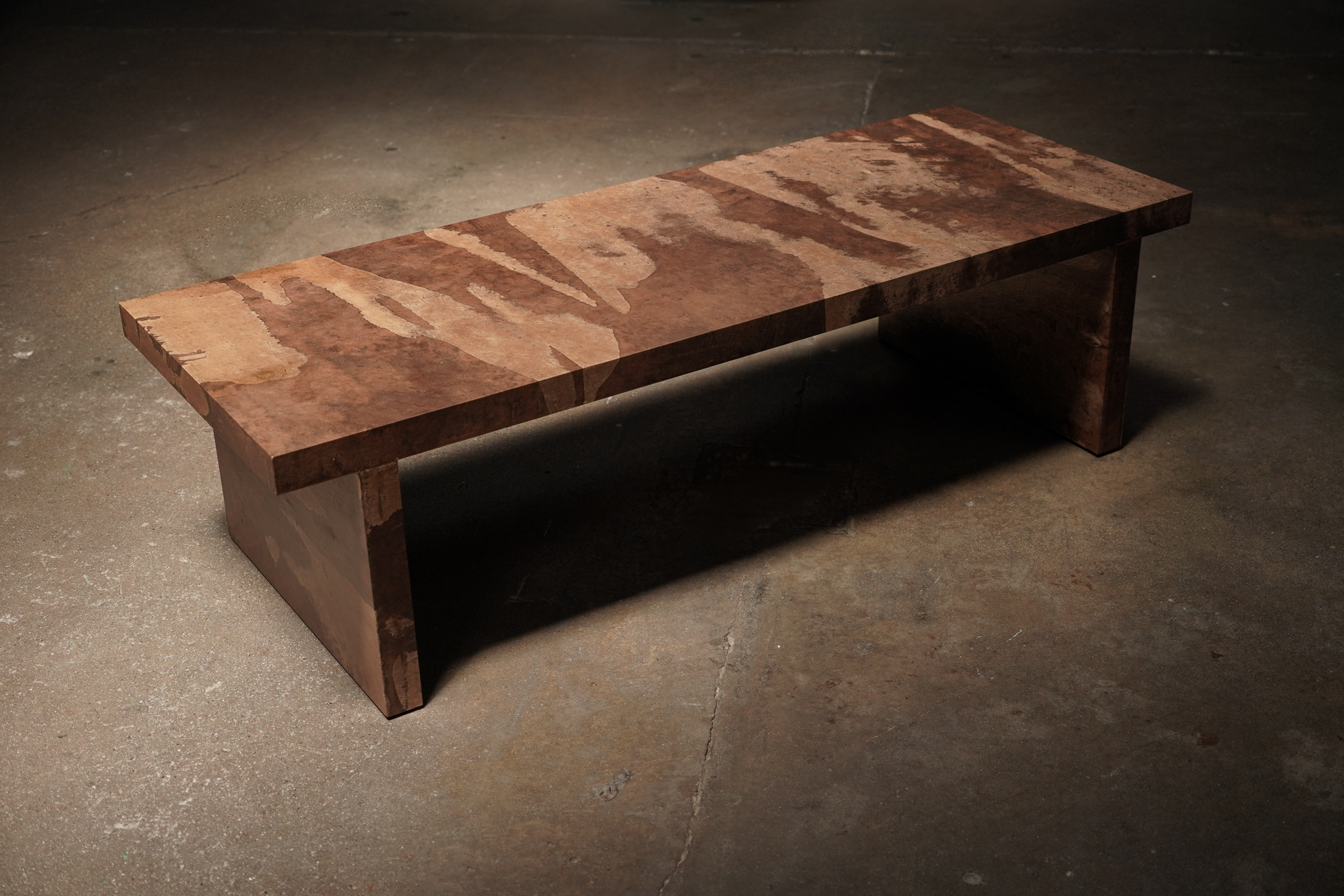 Rectangular Paper Coffee Table, Mocha, by Studio Vushyan