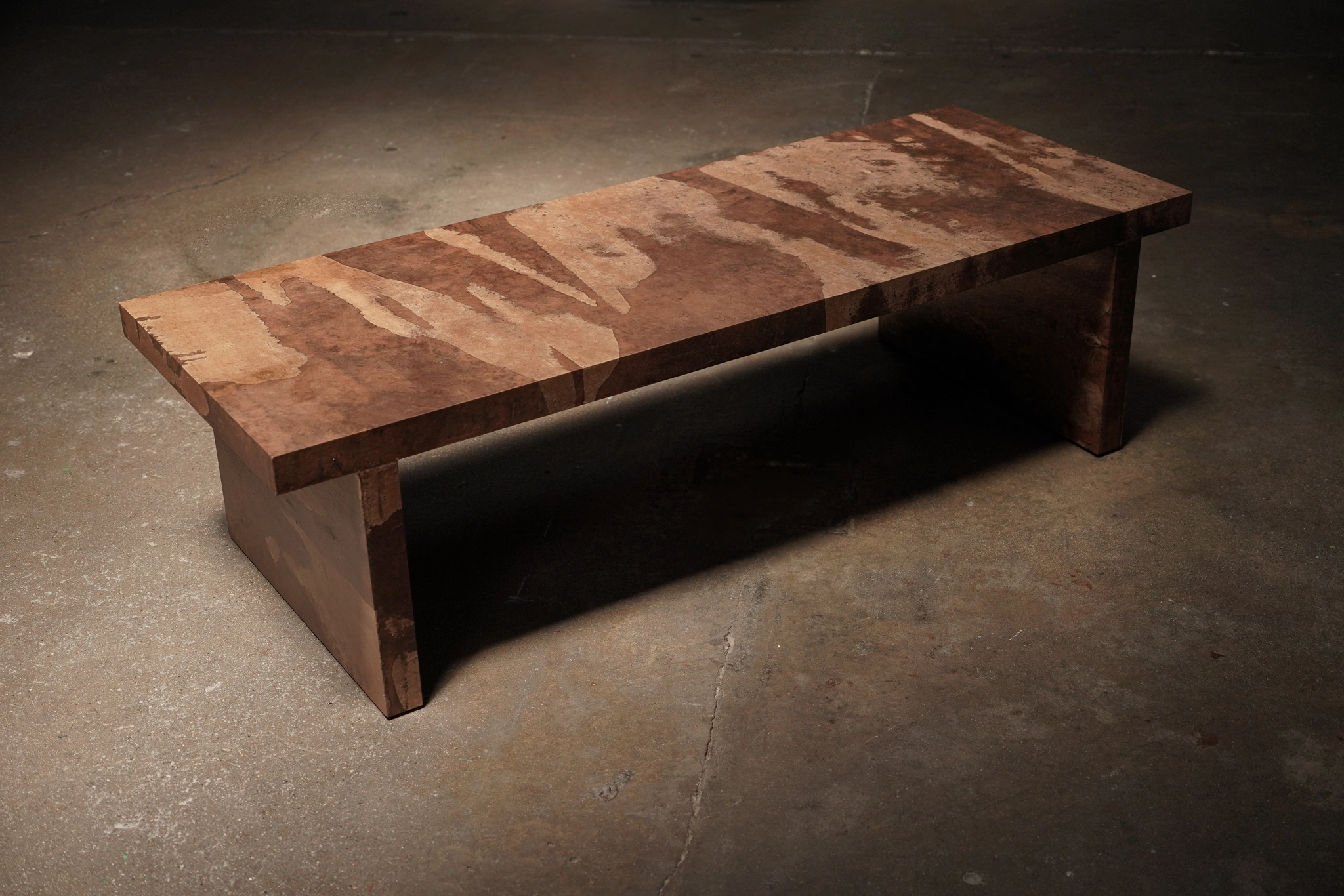 Rectangular Paper Coffee Table, Mocha, by Studio Vushyan