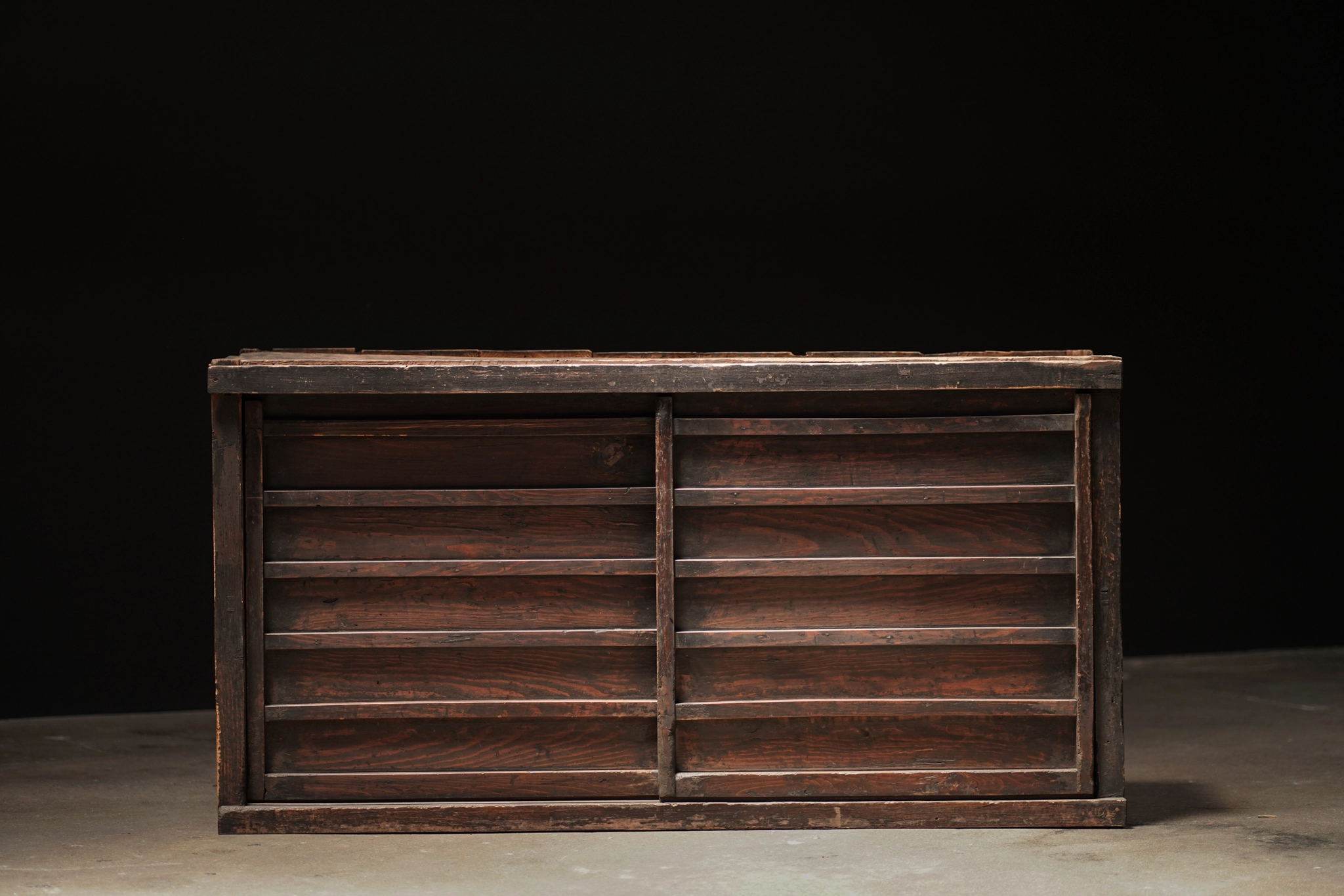 Horizontal Slat Tansu, Cedar