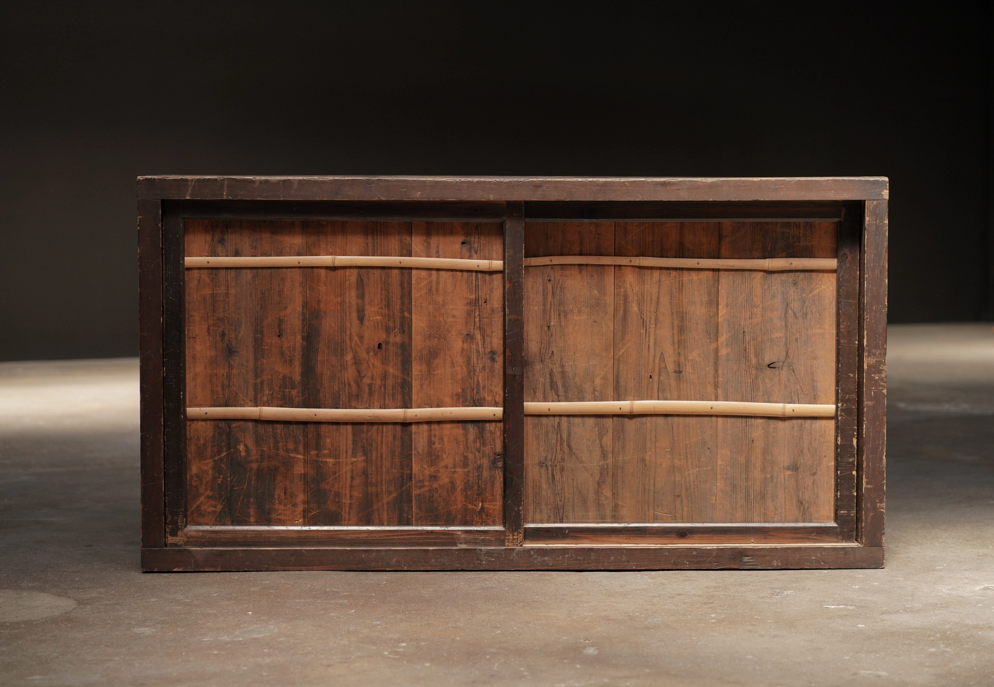 Dark Tansu with Bamboo Detail