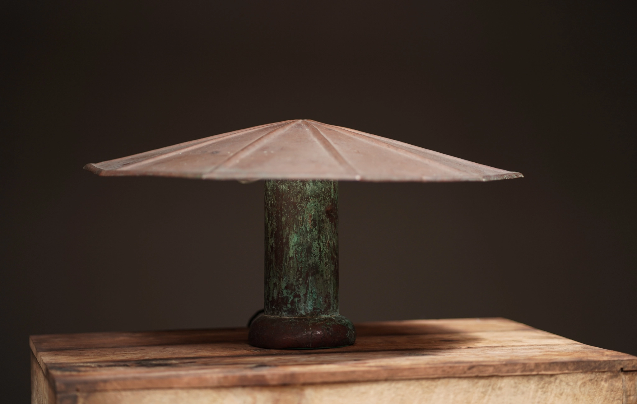 Copper Parasol Table Lamp